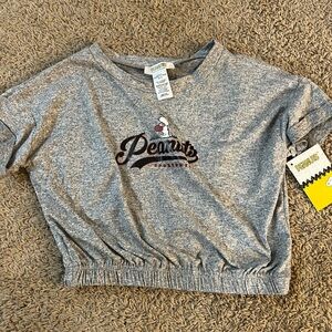 Peanuts Snoopy Cropped Top Size Small NWT